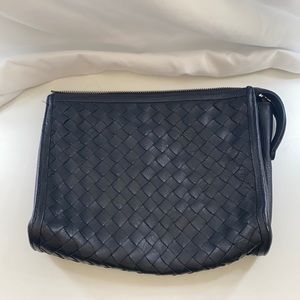 Zina Eva Leather Clutch Bag